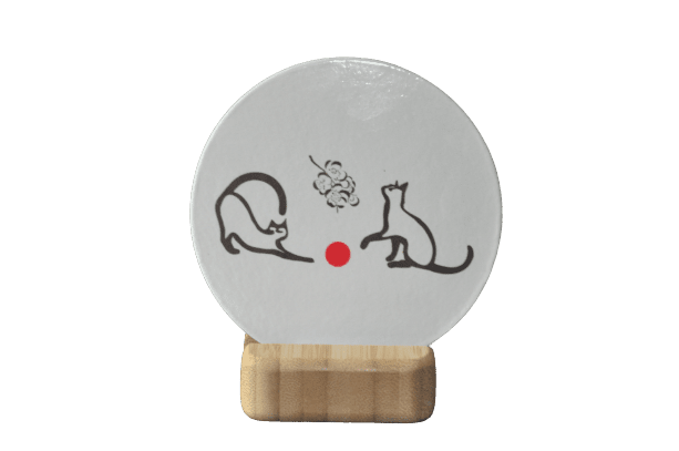 podkładka okrągła seria Cats in Japan